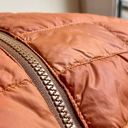 After - Full zip replacement and sewn patch. After - Full zip replacement and sewn patch.